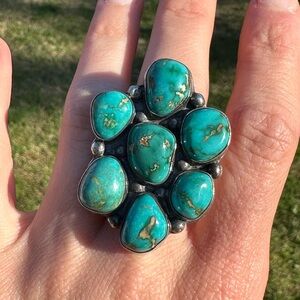 Turquoise Cluster Ring